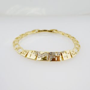 14k Gold Plated Steel Bracelet – BR026