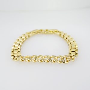 14k Gold Plated Steel Bracelet – BR079