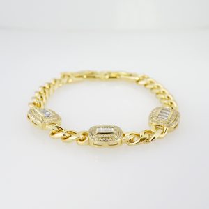 14k Gold Plated Steel Bracelet – BR080