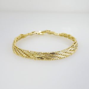 14k Gold Plated Steel Bracelet – BR049