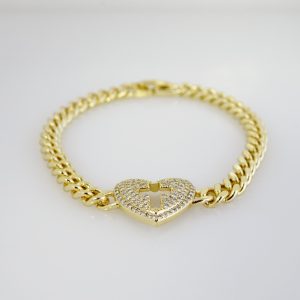 14k Gold Plated Steel Bracelet – BR046