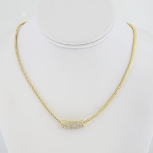 14k Gold Plated Steel Choker – NK003