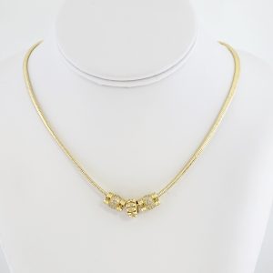 14k Gold Plated Steel Choker – NK007