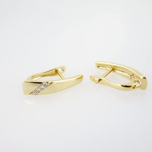 14k Gold Plated Steel Earring – EA0031