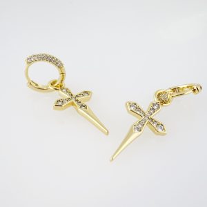 14k Gold Plated Steel Earring – EA082