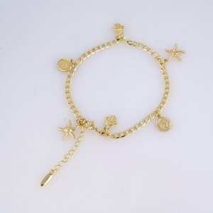 14K Gold Plated Stainless Steel Anklet – AK002