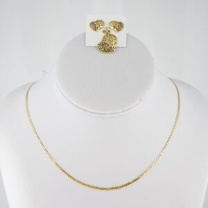 14k Gold Plated Steel Chain – SET012