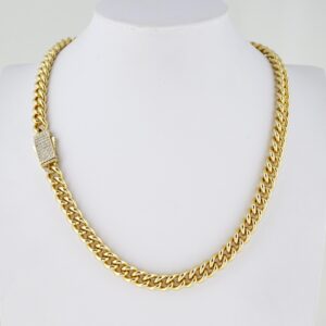 Men's 14k Gold Plated Steel Chain – MCH061