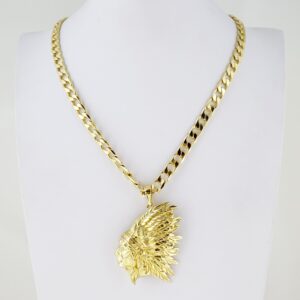 Men's 14k Gold Plated Steel Chain – MCH067