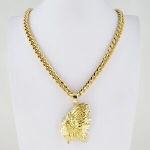 Men's 14k Gold Plated Steel Chain – MCH060