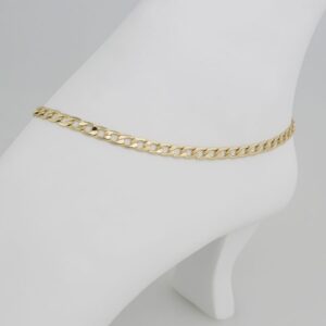A4005 Anklets Tobilleras 14k Gold Plated 4mmX27cm