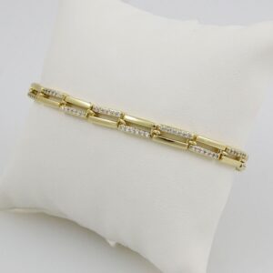 Bracelets Woman/ Pulseras Dama/ Zircon Stone/ 14K Real Color//B-0078