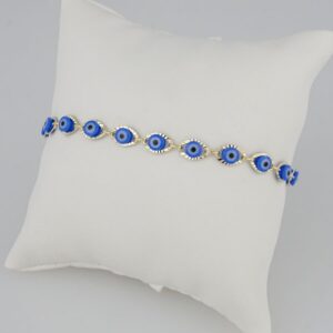 Bracelets Woman/ Pulseras Dama/ BLUE EYES/ GOOD LOOK//  14K Real Color// B0056