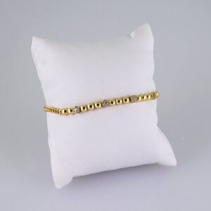 Women Bracelets/ Pulseras Dama/  Zircon Stone/  14K Real Color// B1076