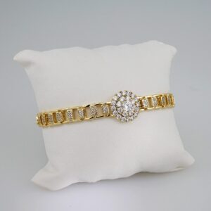 Women Bracelets/ Pulseras Dama/ Zircon Stone/14K Real Color// B567