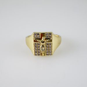 R856 RING – ANILLO – Zircon Stone – 14K Real Color