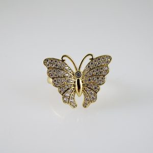 R857 RING – ANILLO – Zircon Stone – 14K Real Color