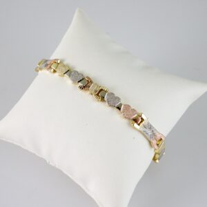 B1752 Bracelet  Pulseras  Zircon Stone  Three Tone