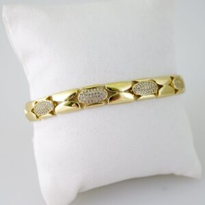 B1541 Bracelet  Pulseras  Zircon Stone  14K Real Color