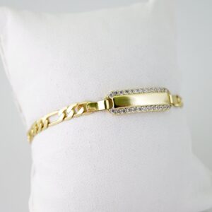 B1545 Bracelet  Pulseras  Zircon Stone  14K Real Color