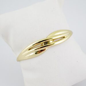 P386 Bangle  Pulsos Duros  Plain  14K Real Color