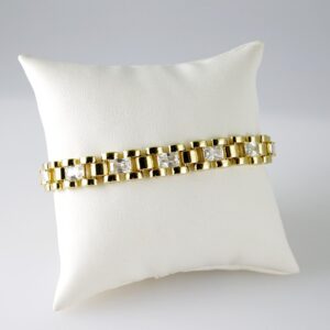 B1754 Bracelet  Pulseras  Zircon Stone  14K Real Color