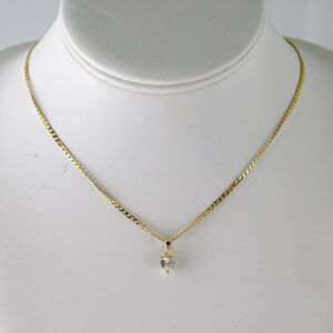 SET1822 Cadenas & Colgantes  Chain  Pendants  Zircon Stone  14K Real Color  2mmX50cm