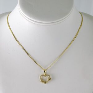 SET1823 Cadenas & Colgantes  Chain  Pendants  Zircon Stone  14K Real Color  2mmX45cm