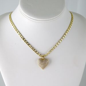 SET1826  Cadenas & Colgantes  Chain  Pendants  Zircon Stone  14K Real Color  4mmX45cm