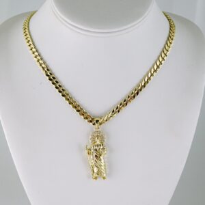 SET1831 Cadenas & Colgantes  Chain  Pendants  Zircon Stone  14K Real Color  4mmX60cm