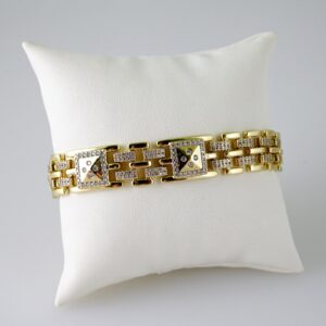 B1777 Bracelet – Pulseras – Zircon Stone – 14K Real Color