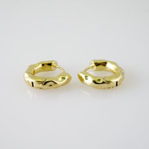 E2274 Earrings Aretes Plain 14K Real Color