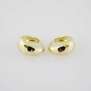 E1899 Earrings Aretes Plain 14k Real Color
