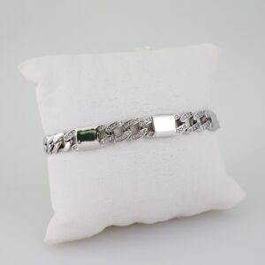 B1548 Bracelet  Pulseras  Zircon Stone  Silver Color