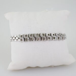 B1549 Bracelet  Pulseras  Zircon Stone  Silver Color