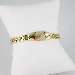 B1469 Bracelet Pulseras Zircon Stone 14K Real Color