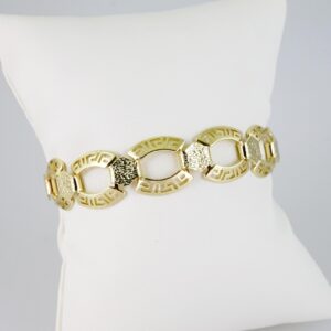 B1474 Bracelet Pulseras Zircon Stone 14K Real Color
