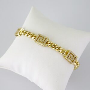 B1779 Bracelet – Pulseras – Zircon Stone – 14K Real Color