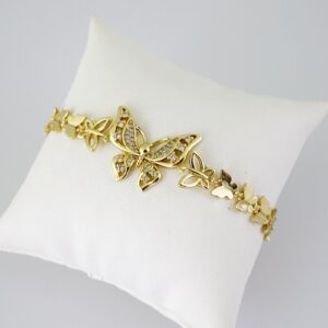 B1781 Bracelet – Pulseras – Zircon Stone – 14K Real Color