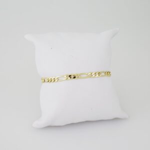 B1388 Bracelet  Pulseras  Plain  14K Real Color