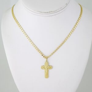 SET1838 Cadenas & Colgantes  Chain  Pendants  Plain  14K Real Color  3mmX45cm