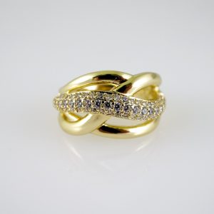R859 RING – ANILLO – Zircon Stone – 14K Real Color