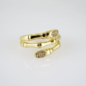 R860 RING – ANILLO – Zircon Stone – 14K Real Color