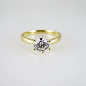 R861 RING – ANILLO – Zircon Stone – 14K Real Color