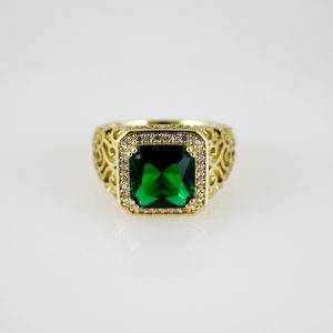 R862 RING – ANILLO – Zircon Stone – 14K Real Color