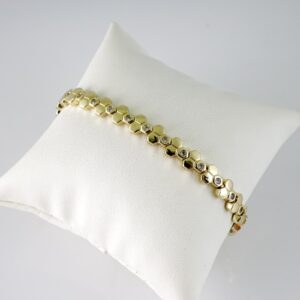 B1795 Bracelet – Pulseras – Zircon Stone – 14K Real Color