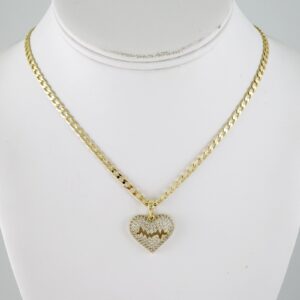 SET1846 Cadenas & Colgantes  Chain  Pendants  Zircon Stone  14K Real Color  3mmX60cm