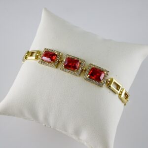 B1798 Bracelet – Pulseras – Zircon Stone – 14K Real Color