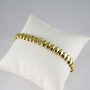 B1806 Bracelet – Pulseras – Zircon Stone – 14K Real Color