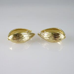E2746 Earrings  Aretes  Zircon Stone  14K Real Color